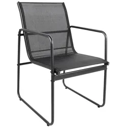 Mojawo, Gartenlounge, 5tlg Gartengarnitur Sitzgarnitur L150xB90xH74cm Non-Wood Schwarz
