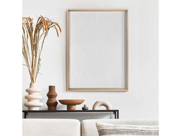 Wandbild REINDERS Thin Comb , weiss (farbe bild(er): weiß), B:30cm H:40cm T:3cm, Holzwerkstoff, Bilder, Wandbild