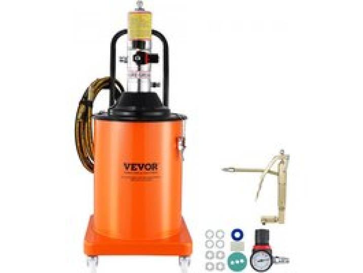VEVOR Fettpumpe 20L Luftbetriebene Fettpumpe 0,6–0,8 MPa Aluminiumdruckguss-Pumpe -20-100℃ Betriebstemperatur, Pneumatische Fettpumpe NPT-Anschluss Schmierfettpumpe Geeignet für 0-3# Fett