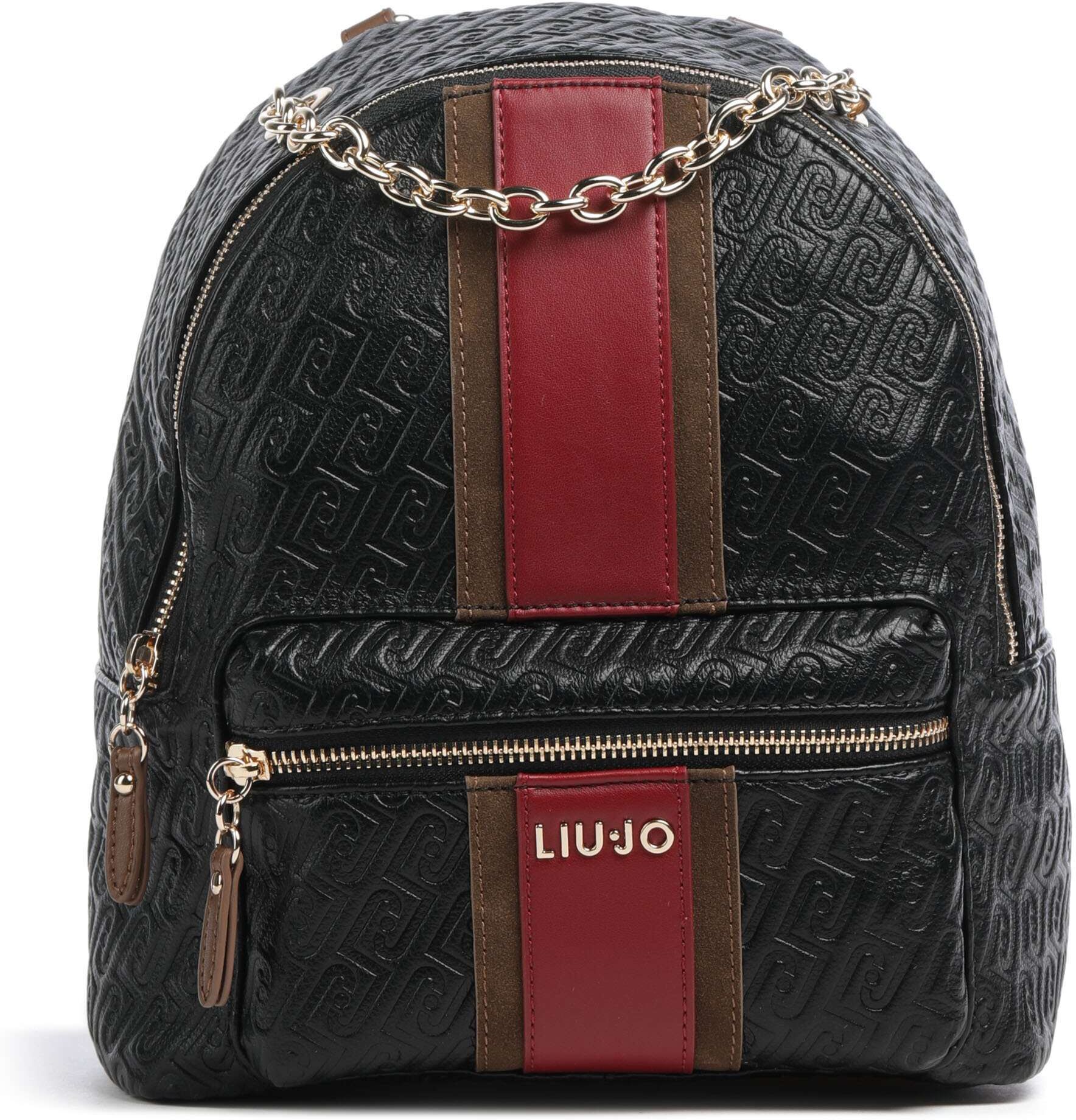 Liu Jo Ematite M Rucksack aus Leder, schwarz