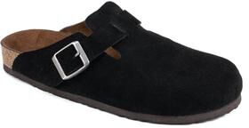Women's White Mountain Bari Mules by White Mountain in Black Suede (Size 6 M)