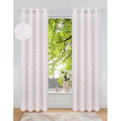 Gardine OTTO HOME "Amani" Gr. 4, beige, B:135cm H:245cm, Polyester, Gardinen, Gardine