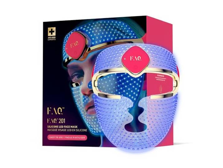 FAQ 201 RGB-LED-Gesichtsmaske - Tragbares Hautpflegegerät