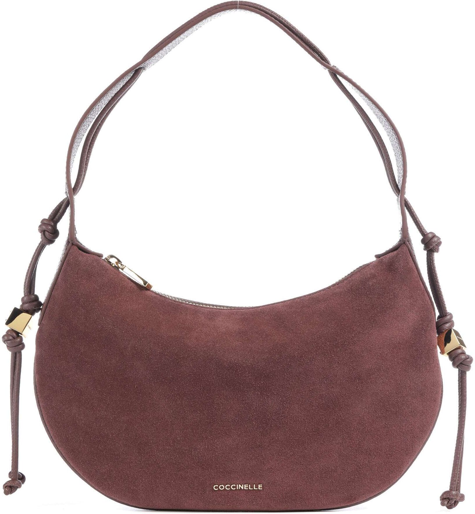 Coccinelle Thess Suede Beuteltasche aus Leder, rot
