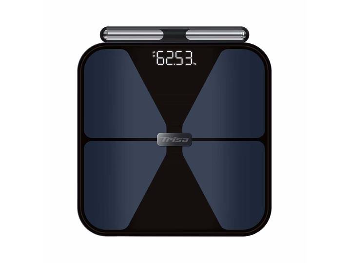 Trisa BioMetrix Smart Personenwaage – Personenwaage/Körperwaage – blau / schwarz