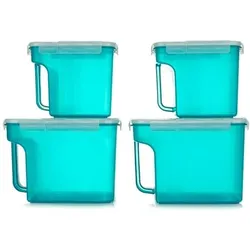 LocknLock 4 Frischhaltedosen mit Henkel 2x2,5L und 2x5L Gesamtvolumen 15L