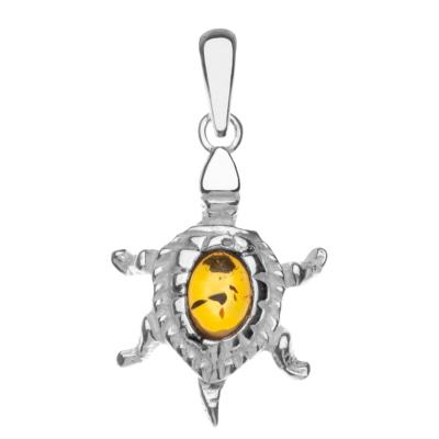 Kettenanhänger OSTSEE-SCHMUCK "Ostsee-Schmuck Anhänger Schildkröte Anhänger Schildkröte", weiß, Schmuckanhänger, Damen, 32 x 17mm, Silber 925 (Sterlingsilber), 2,5 g, Kettenanhänger