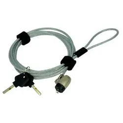 MCL Lock system for notebook -180m, Notebook Security, Schwarz, Silber
