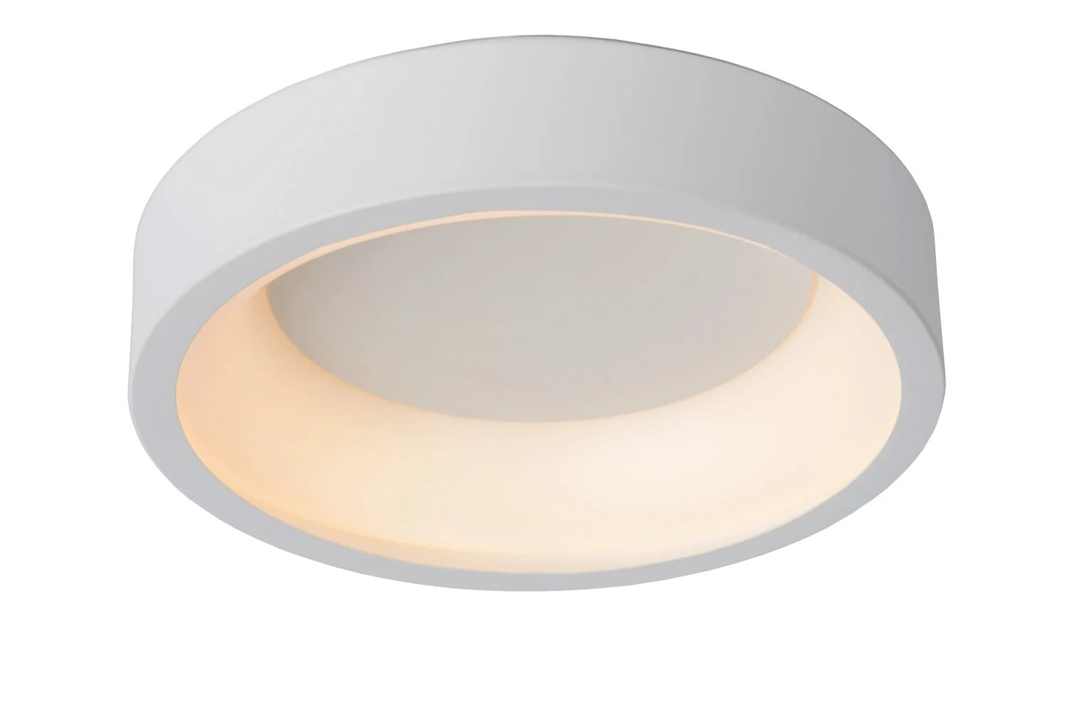 Lucide Talowe LED Plafonnière Wit - Dimbare Ronde Plafondlamp - Ø 30 cm