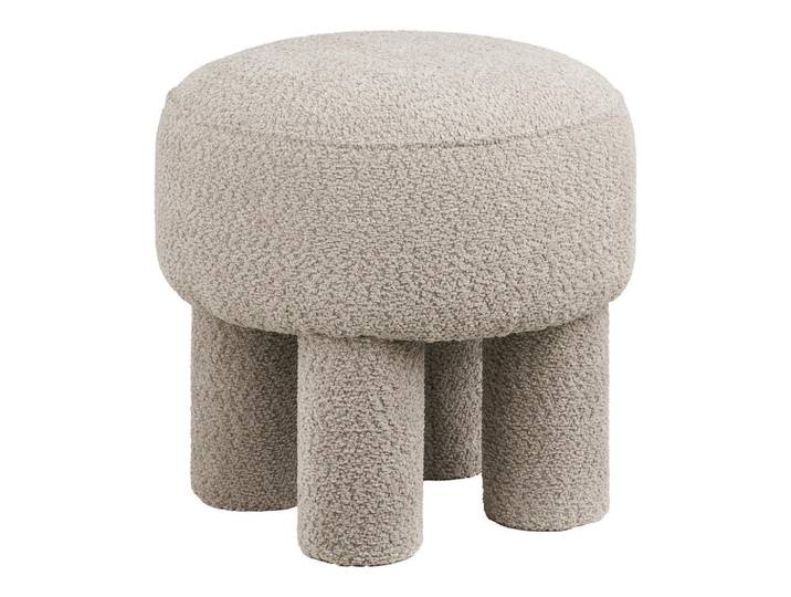 Pouf Canberra, Grau, 43x43x43 cm, Wohnzimmer, Sessel, Hocker & Hockerbänke, Poufs