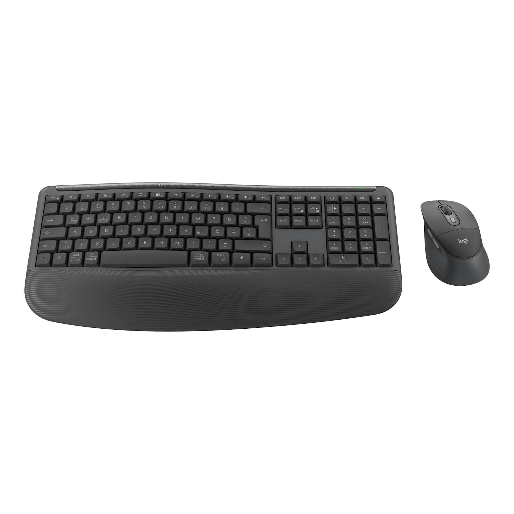 Logitech Signature Comfort Plus MK880, Graphite Maus-Tastatur-Set