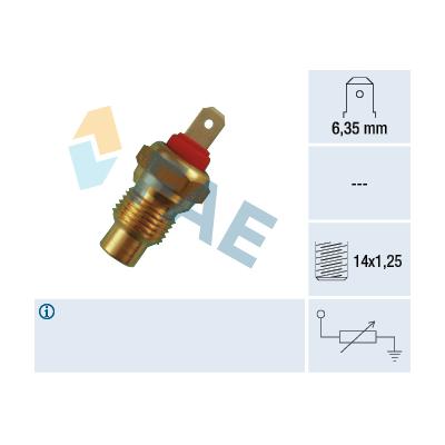 FAE Sensor, Kühlmitteltemperatur 31370 für Citroën STANDARD AUTOMOBILE Fiat