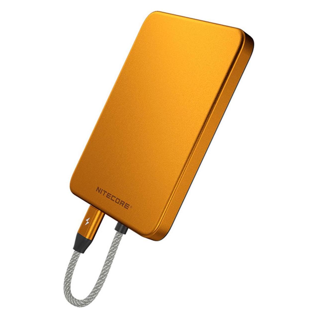 Nitecore POCKET 5 Magnetic Ultra Thin Power Bank Alloy Orange (5000 mAh, 22.50 W) (NITECORE)