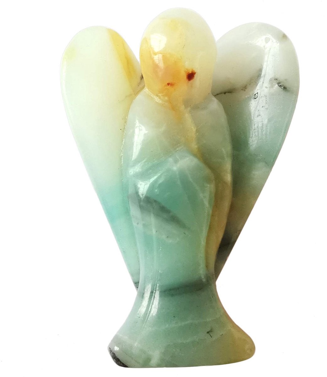 Solidchoice - Handgegraveerd Amazoniet Engel Beeldje voor Decoratie