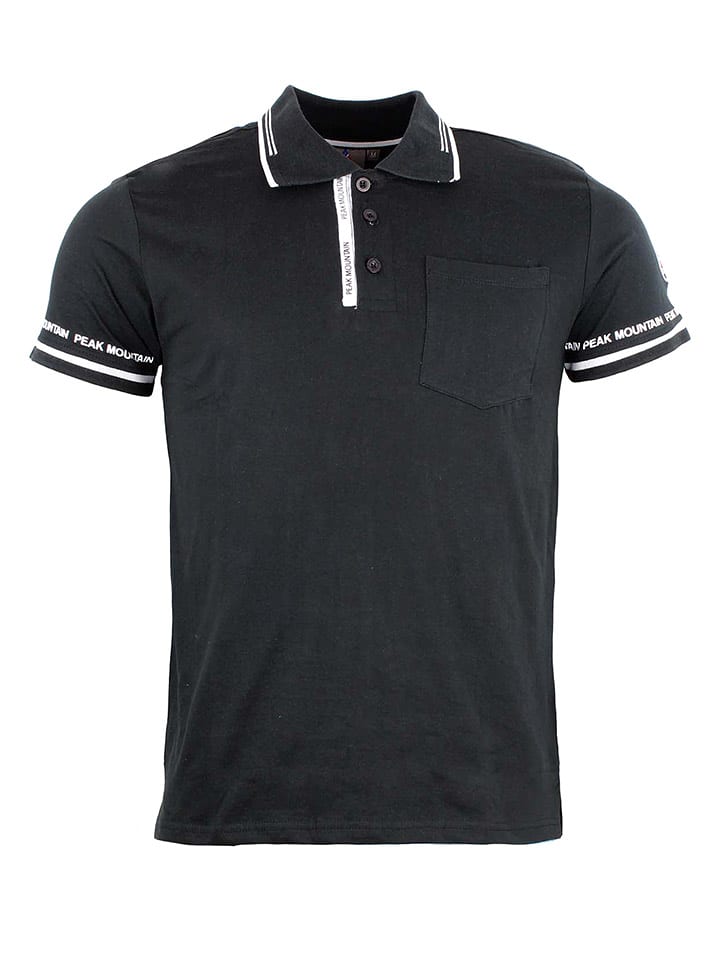 Peak Mountain Poloshirt in Schwarz - XXL