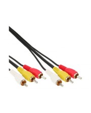 InLine Video- / Audiokabel Composite Video / Audio RCA x 3 M bis x 3 M 10 m (89610)
