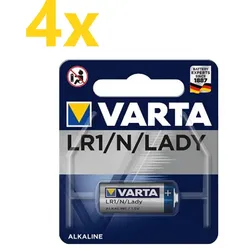 4x Varta Professional Electronics 4001 Lady Batterie 1er Blister