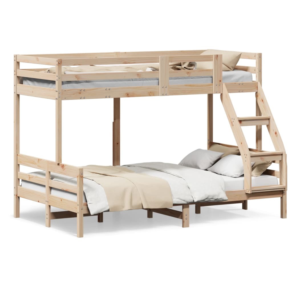 Maison Exclusive - Etagenbett 80x200/120x200 cm Massivholz Kiefer