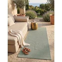 Läufer Flachgewebe Grün 80x150 cm - BORNO   Kadima Design