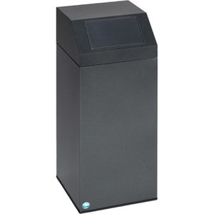 VAR Mülleimer 12482, antik-silber, aus Metall, 76 Liter