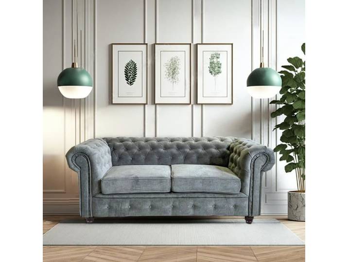 Canapé CHESTERFIELD 2 places / Gris
