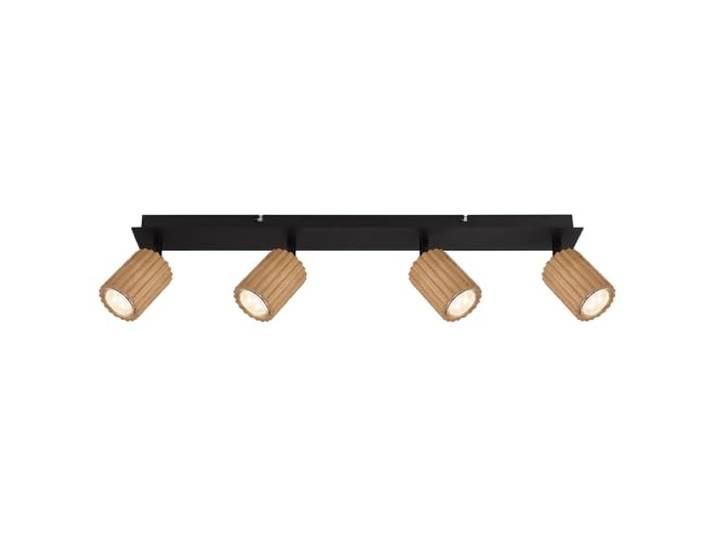 Deckenlampe Deckenleuchte Spotlampe verstellbar Holz Wohnzimmerlampe L 65 cm