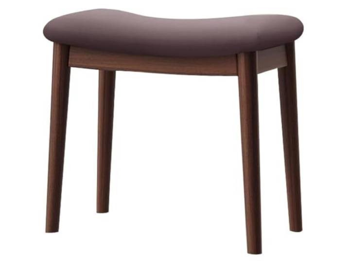 Schminkhocker Aus Holz, Sitzfläche Aus Nordischem Ledersattel, Beine Aus Massivholz Und Weiche Sitztasche, Mit Integriertem Stauraum, Kompaktes, Platzsparendes Design Für Schlafzimmer Und Brown