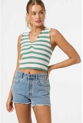 O'Neill s Elsie Sweater Top in Green, Size XS, Acrylic