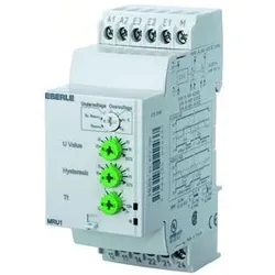 Eberle 040010740300 Spannungsmessrelais UC 24...230V, 5A, 2Wechsler, Einstellbereich UC 0,2 ...60V MRUL