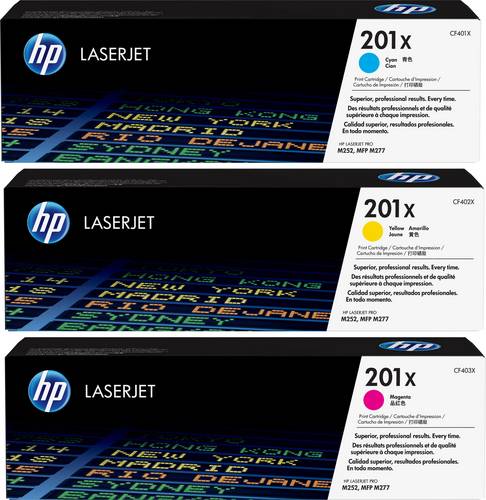 HP Toner 201X Original Kombi-Pack Cyan, Magenta, Gelb 2300 Seiten CF253XM