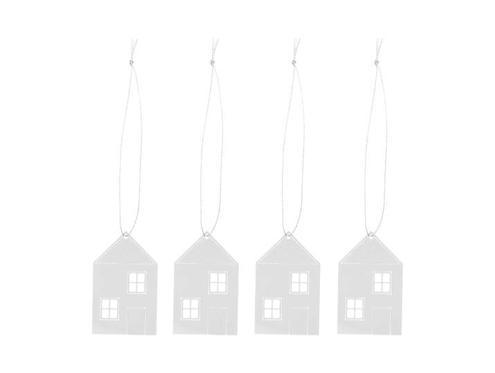 Cooee Design Décoration de Noël Town House 6 cm Acier inoxydable