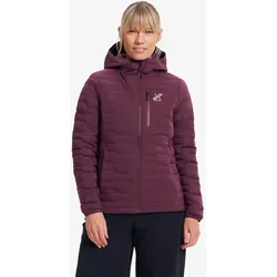 Flex Stretch Hooded Down Jacket Damen Winetasting, Größe:S - Winterjacken - Lila
