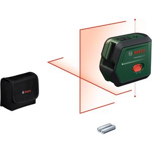 Bosch Kreuzlinienlaser 0603663F00, UniversalLevel 2 Basic, roter Laser, selbstnivellierend, mit Tasche