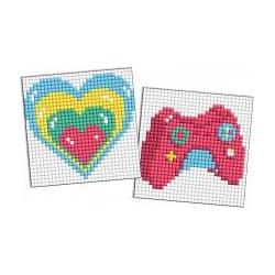 Ideyka Diamantmosaik Kinder - Herz und Joystick 9x9cm (61087433)