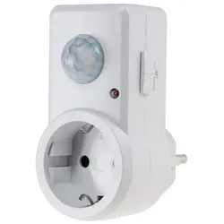 ChiliTec Zwischenstecker mit Bewegungsmelder 120°, 9m Reichweite , 230V/1200W, weiß
