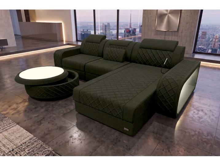 Ecksofa Berlin L Form Stoffsofa