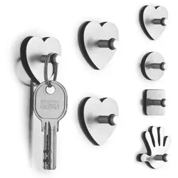Magnet-Set mit Haken (H 0,03 cm) - H 0,03 cm