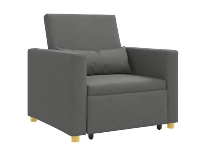 Heofavd 3-in-1 Schlafsofa Einzel Sesselbett Klappbar Dunkelgrau 90x165cm