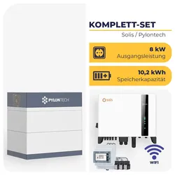Solis S6-EH3P8K-H-EU Hybrid-Wechselrichter 8 kW mit 10,2 kWh Pylontech Force H3