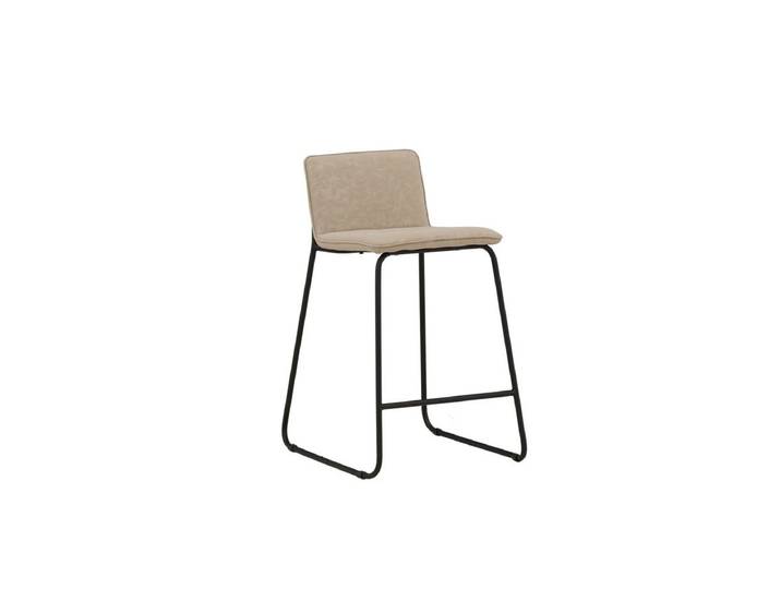 2er Set - Barhocker Sabine aus Stahl in 2 Farben - Beige - Luxusbetten24