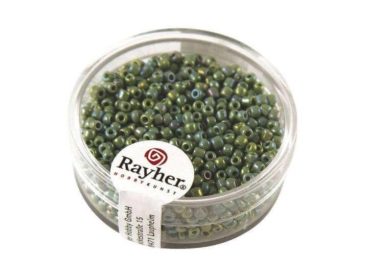 Rayher Rocailles Opak Gelüstert 2 mm 17 g