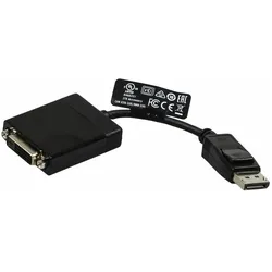 Dell DisplayPort to DVI Single-Link (DisplayPort), Video Adapter, Schwarz