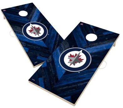 Skip's Garage Winnipeg Jets NHL Cornhole Board Set