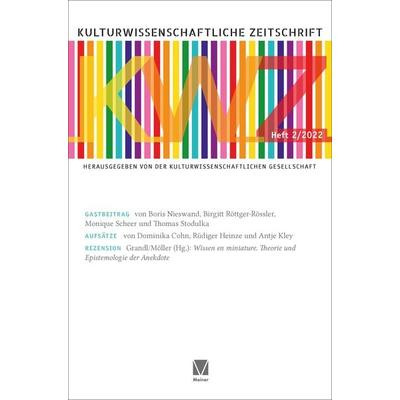 Kulturwissenschaftliche Zeitschrift 2022/2, Taschenbuch von , Meiner, F, 978-3-7873-4333-1