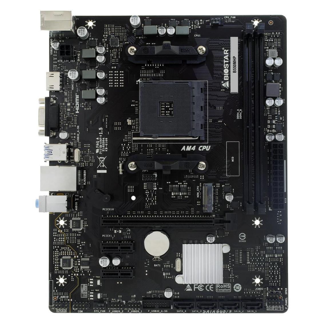 Biostar B550MHP (AM4, AMD B550, mATX) (B550MHP)