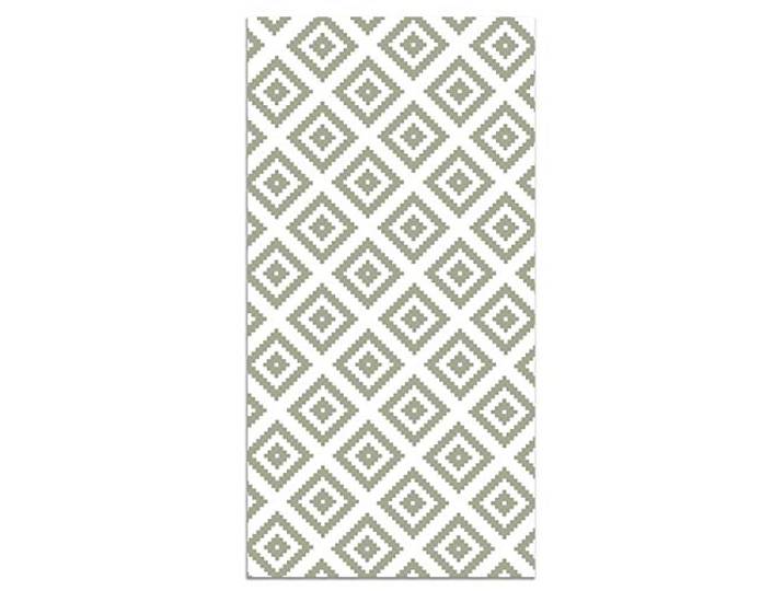 Panorama Tapis Vinyle du Sol Allée - Différentes Tailles - (Carrés Verts 80x250 cm)