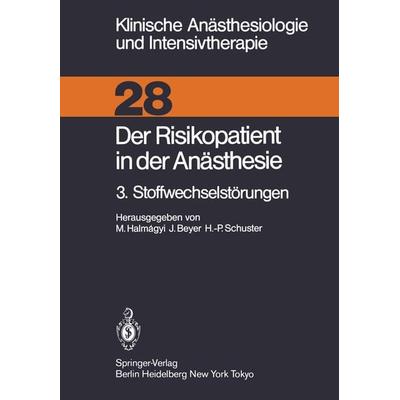 Der Risikopatient in der Anästhesie, Taschenbuch von , Springer Berlin, 978-3-540-13975-1