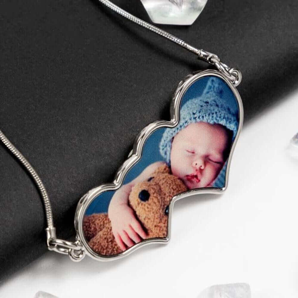 Ocadeau Collier double coeur photo