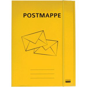 TipTop-Office Postmappe TTO 408228, A4, aus Karton, mit 3 Einschlagklappen und Gummizug