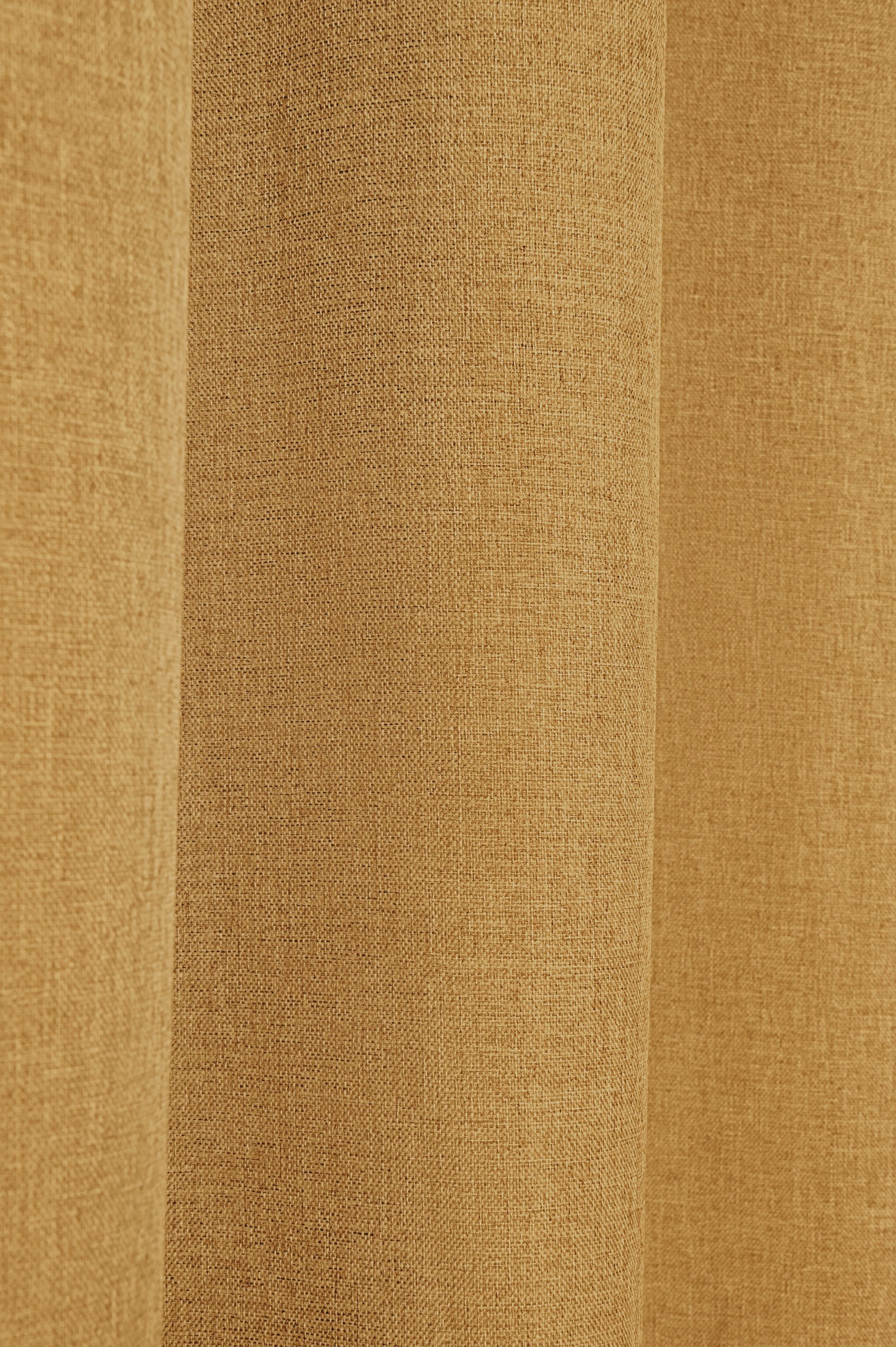 Vorhang KUTTI "Dimout, 1 Stück, Ösen, verdunkelnd, isolierend" Gr. 4, gelb, B:140cm H:245cm, Polyester, Gardinen, Vorhang, Verdunkelung, Thermo, isolierend, einfarbig gelb 245cm, Ösen, 140cm